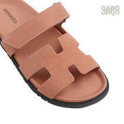Hermès Chypre Sandals – Nude Suede - View 2