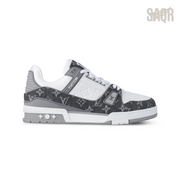 Louis Vuitton LV Trainer Sneakers – White & Grey - View 1