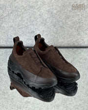 Zegna Beige Canvas Slip-On Sneakers