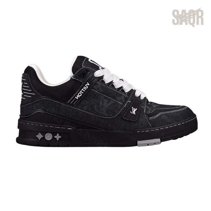 Louis Vuitton LV Trainer Denim Sneaker – Black - View 1