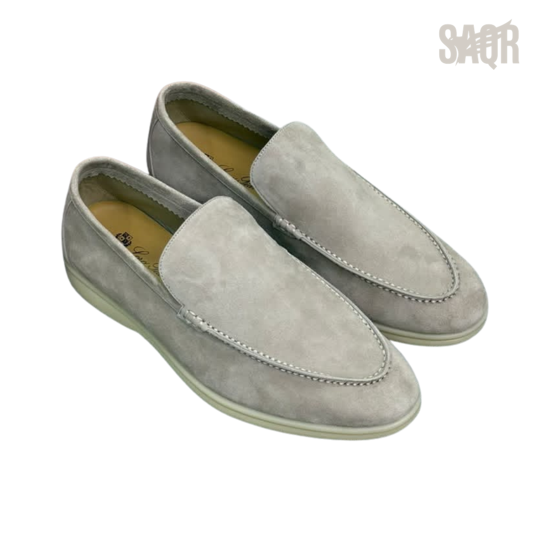 Loro Piana Summer Walk Suede Loafers – Linen - View 4