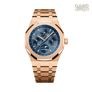 AP Watch | Royal Oak Perpetual Calendar Gold/Blue Dial