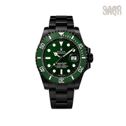 Rolex Submariner Date Green Dial Green Bezel Black Watch - image 1