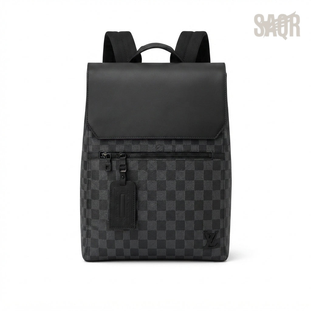 Louis Vuitton Backpack – Grey & Black - View 2