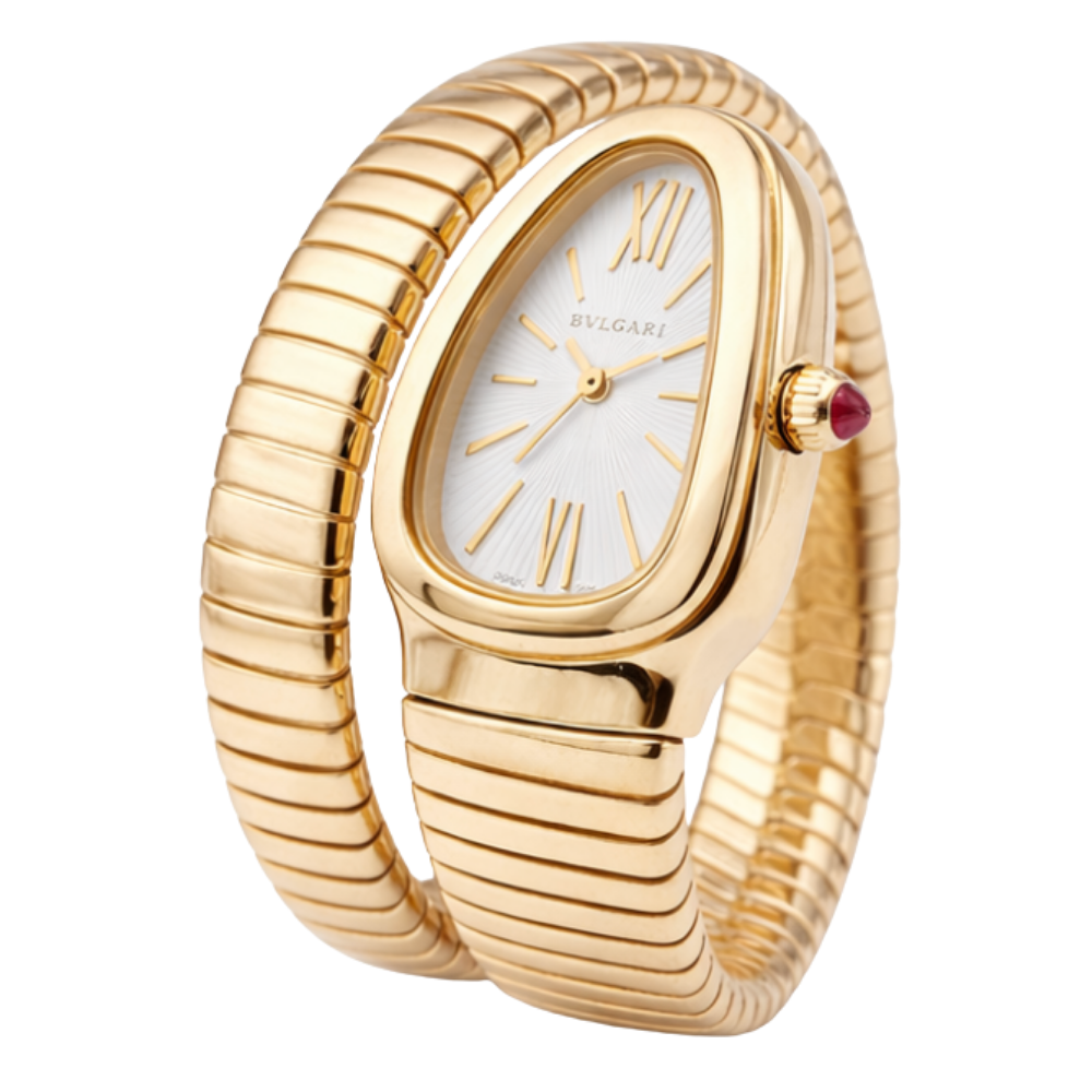 Bvlgari Watch | Serpenti Tubogas Golden Bracelet