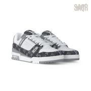 Louis Vuitton LV Trainer Sneakers – White & Grey - View 2