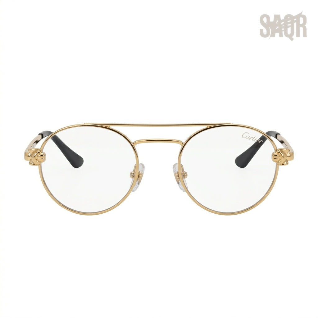 Cartier Sunglasses Round-Frame – Gold-Tone - View 1