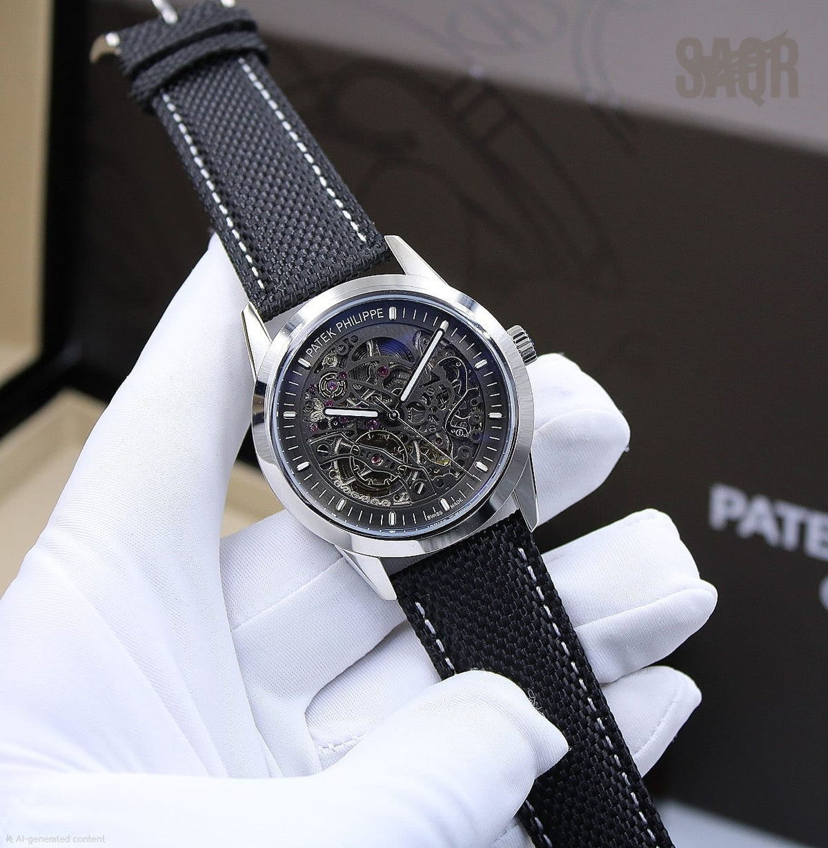 Patek Philippe | Santos de Cartier Skeleton Two-Tone Steel Watch – Gold – Product Image 1