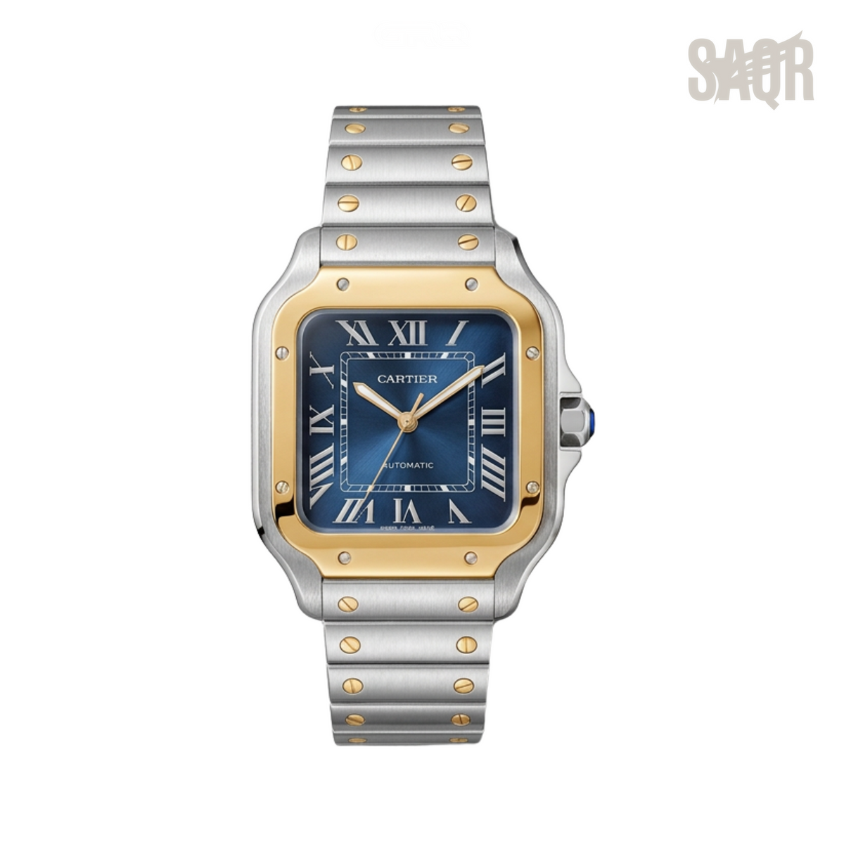 Cartier Watch | Santos de Two-Tone Blue Dial