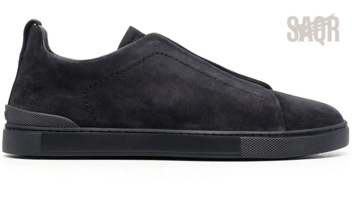 Zegna Triple Stitch Sneaker - Grey & Pewter | Men