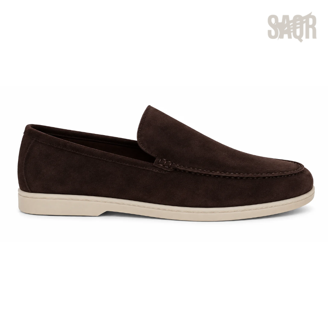 Loro Piana Summer Suede Shoes – Chocolate Brown - View 1