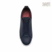 Zegna Triple Stitch Sneakers – Black - View 2