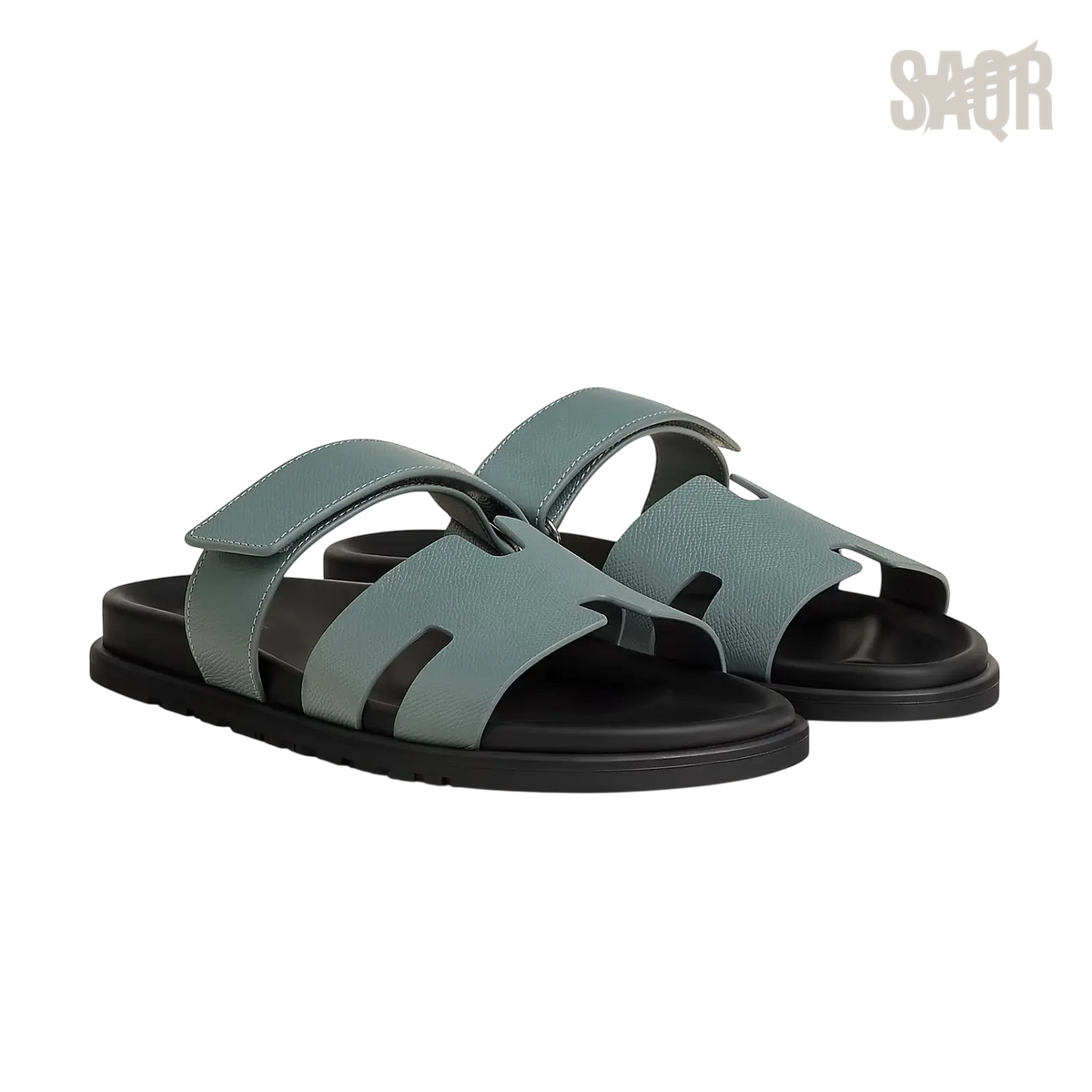 Hermès Chypre Sandals – Bleu Tonnerre - View 1