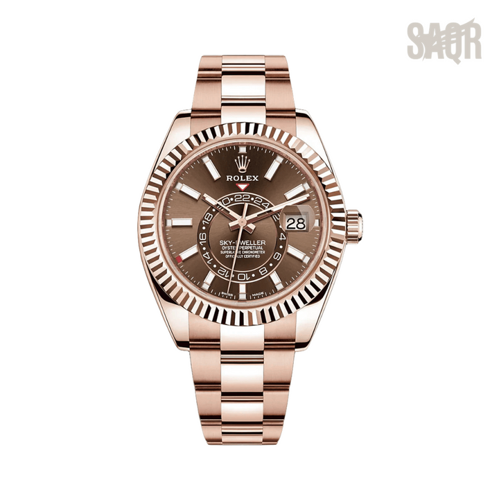 Rolex | Everose Chocolate Index Dial - Free & Fast UAE Shipping