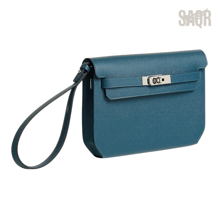 Hermès Depeche 25 Pouch – Bleu Thalassa - View 2