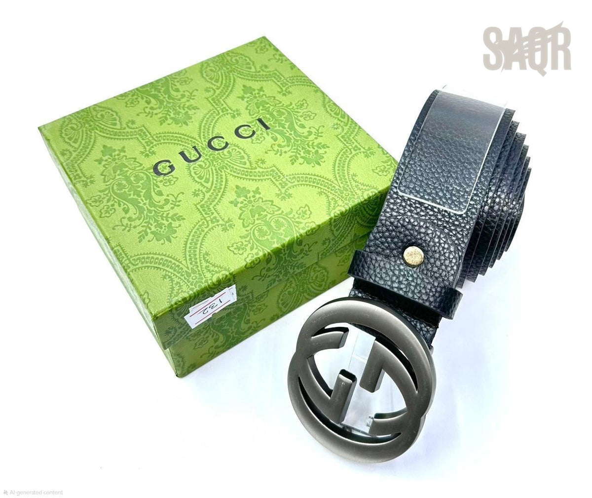 Gucci | Interlocking G Belt – Black / Glossy Black – Product Image 1