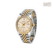 Rolex Datejust Champagne Dial Two Tone Silver Gold Watch - image 2