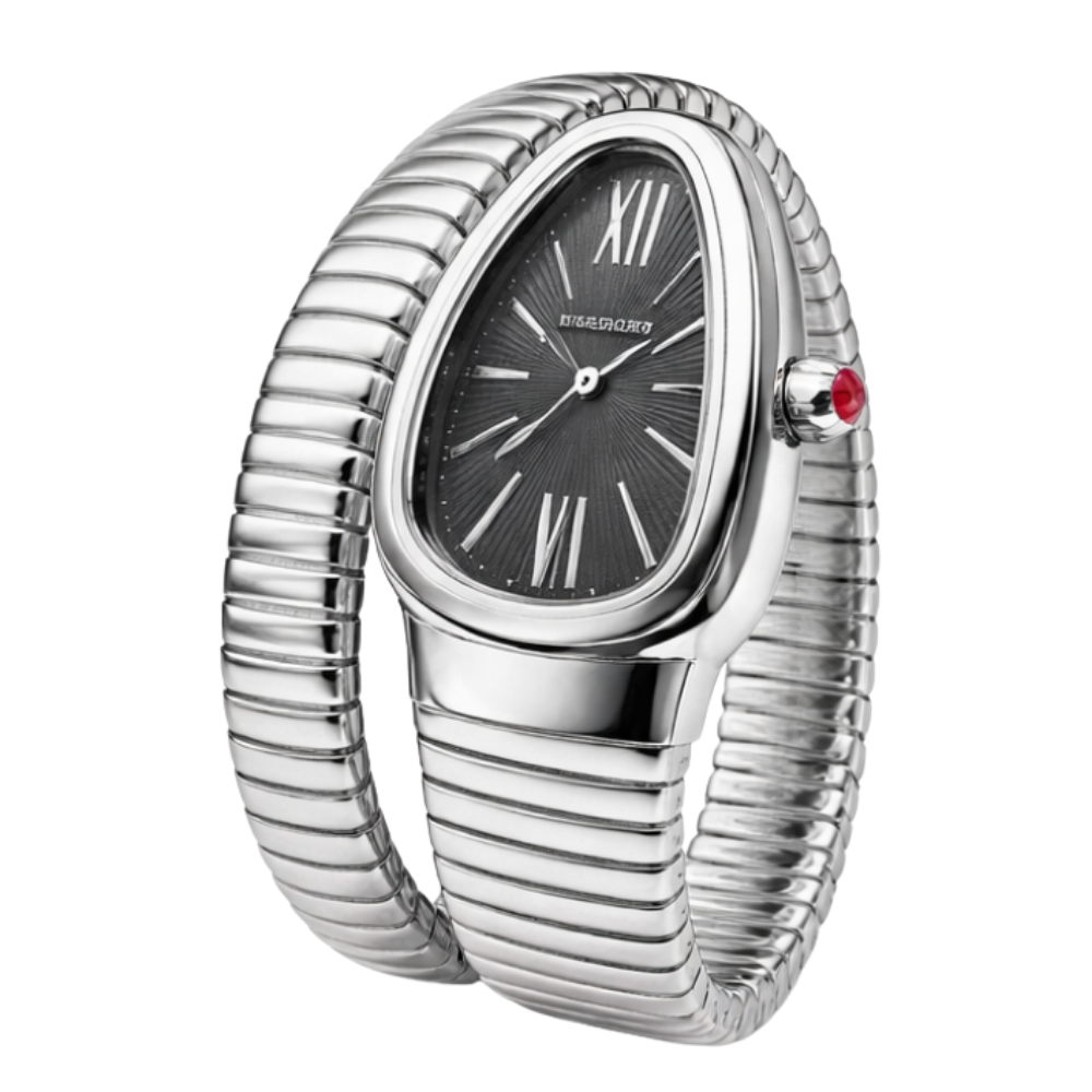 Bvlgari Watch | Serpenti Tubogas Steel Black Opaline Dial
