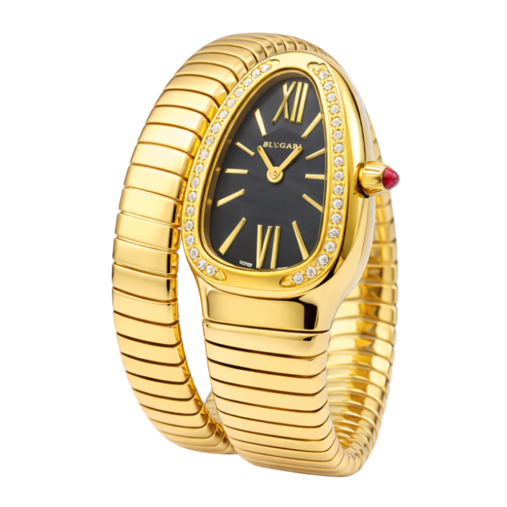 Bvlgari Watch | Serpenti Tubogas Yellow Gold Diamond