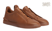 Zegna Footwear | Triple Stitch All Brown