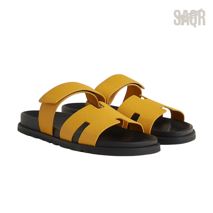 Hermès Chypre Sandals – Jaune Topaze - View 1