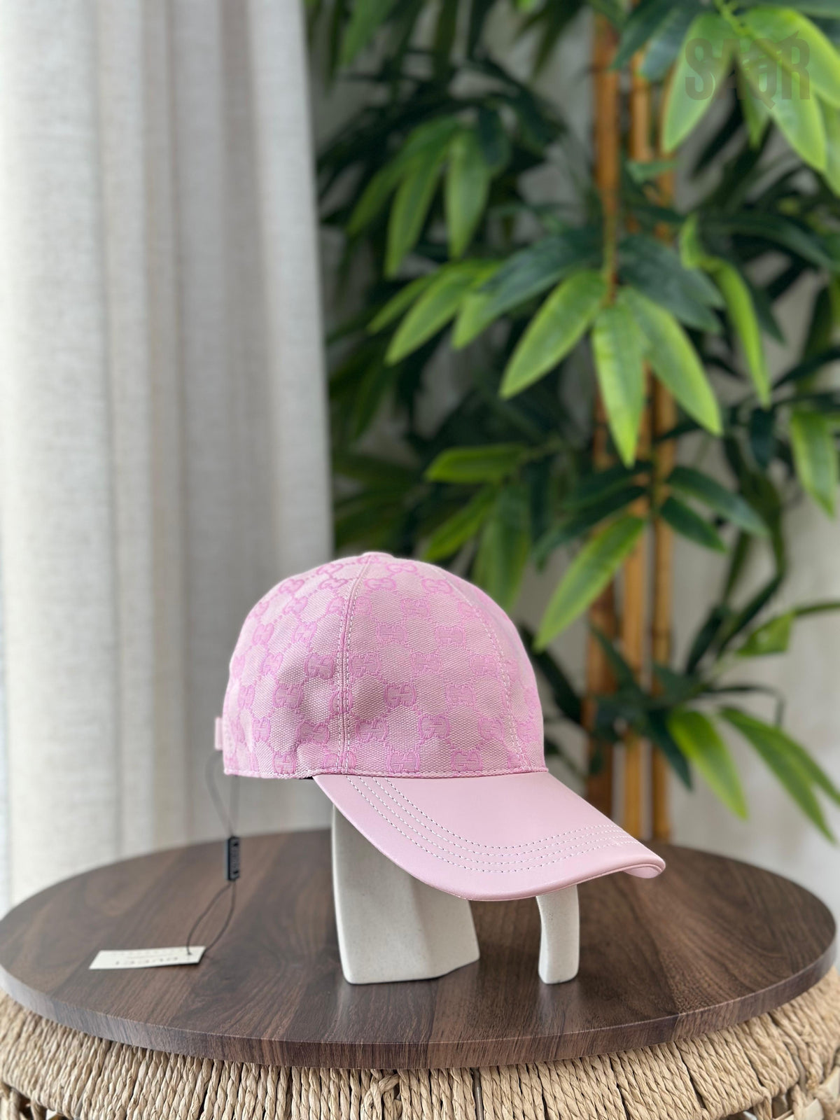 Gucci GG Canvas Baseball Hat with Web Detail (Beige/Blue/Red)