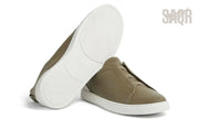 Zegna Footwear | Triple Stitch Olive Green