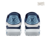 Louis Vuitton LV Trainer Sneakers – White & Blue - View 3