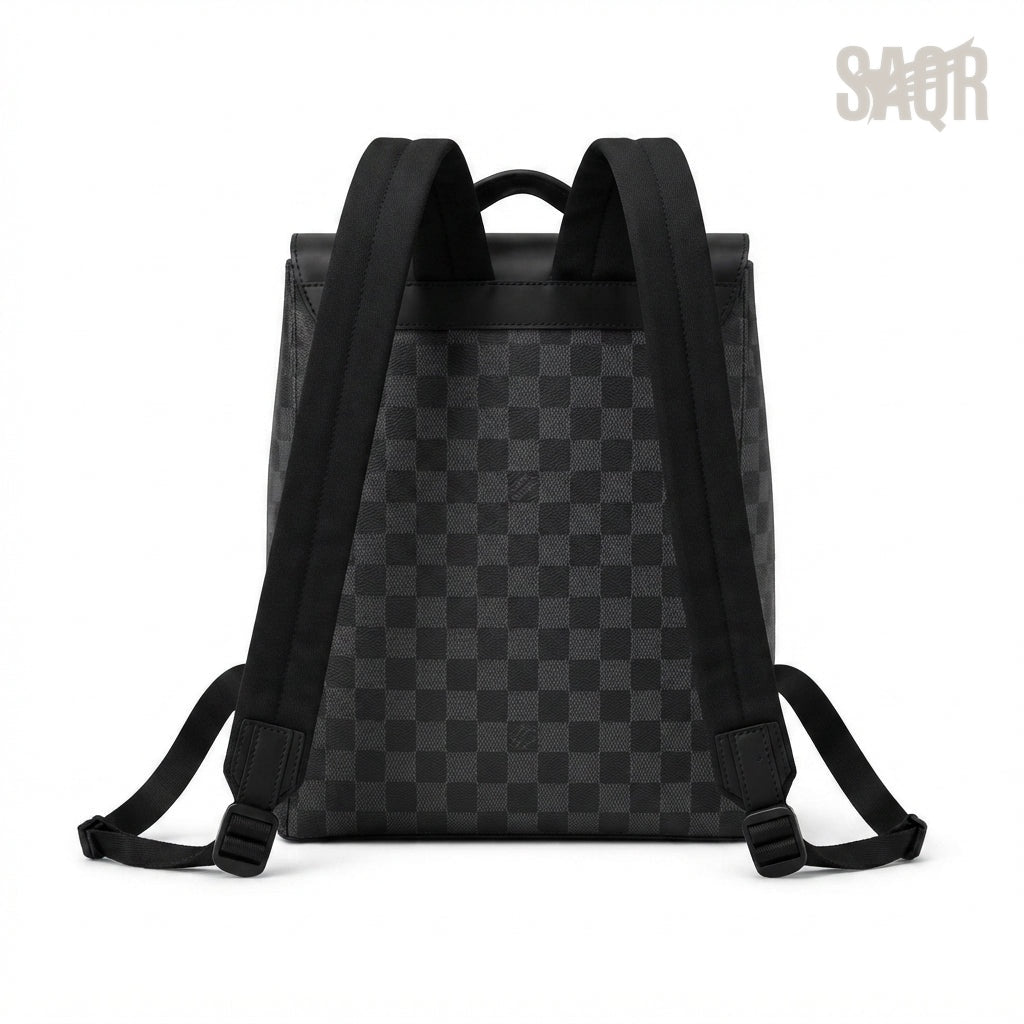 Louis Vuitton Backpack – Grey & Black - View 3