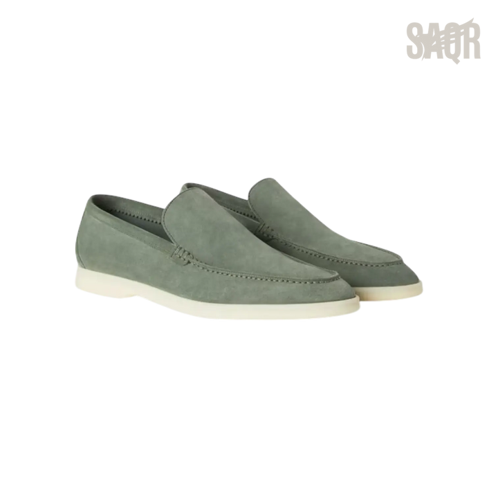 Loro Piana Summer Walk Loafers – Frozen Fir - View 1