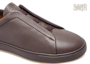 Zegna Footwear | Triple Stitch Chocolate
