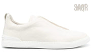 Zegna Triple Stitch Sneaker - White | Men