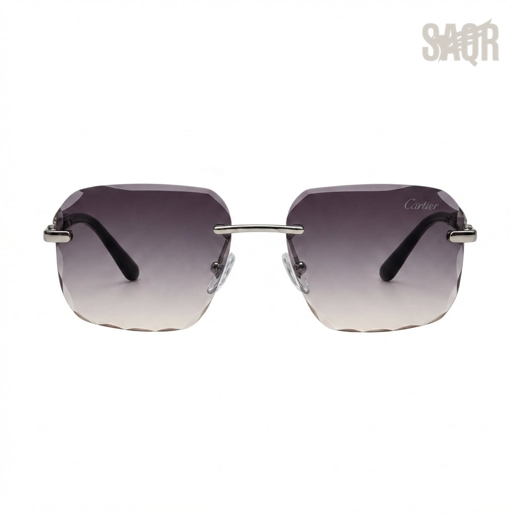Cartier Sunglasses Rimless Diamond Cut – Gradient Lens - View 1