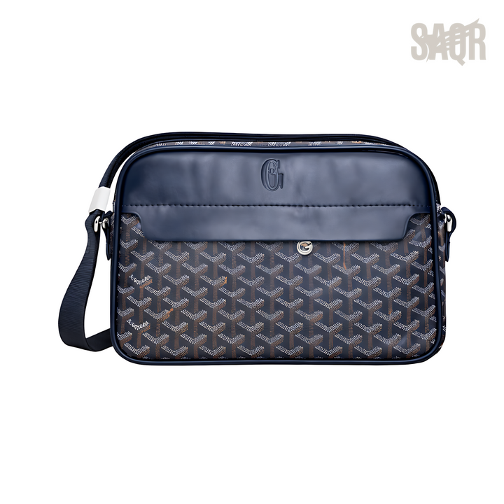 Goyard Bag | Crossbody Navy Blue Canvas