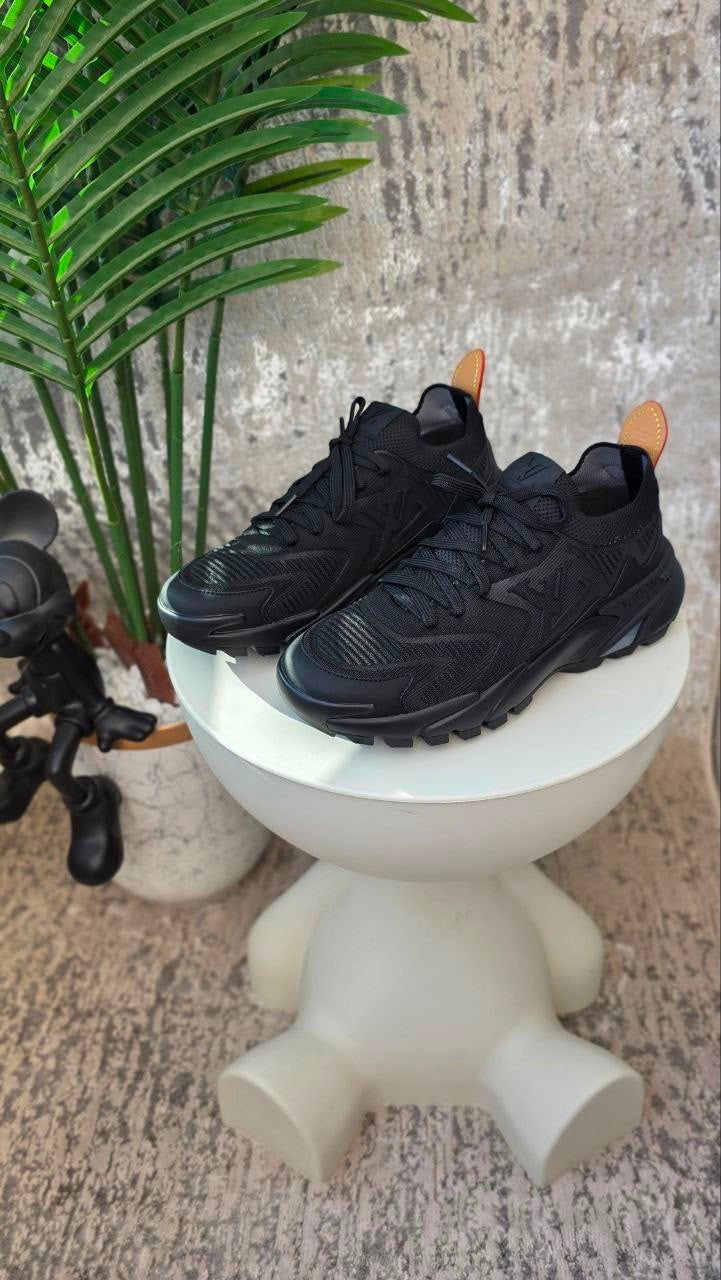Louis Vuitton LV Tatic Knit Sneakers – Black - View 5