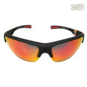 Prada Linea Rossa Sunglasses Wrap Frame – Orange Pink Mirror Lens - View 1