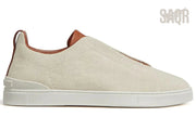 Zegna Triple Stitch Sneaker - Egg Shell | Men