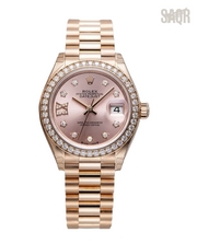 Rolex Watch | Datejust Rose Gold Diamond