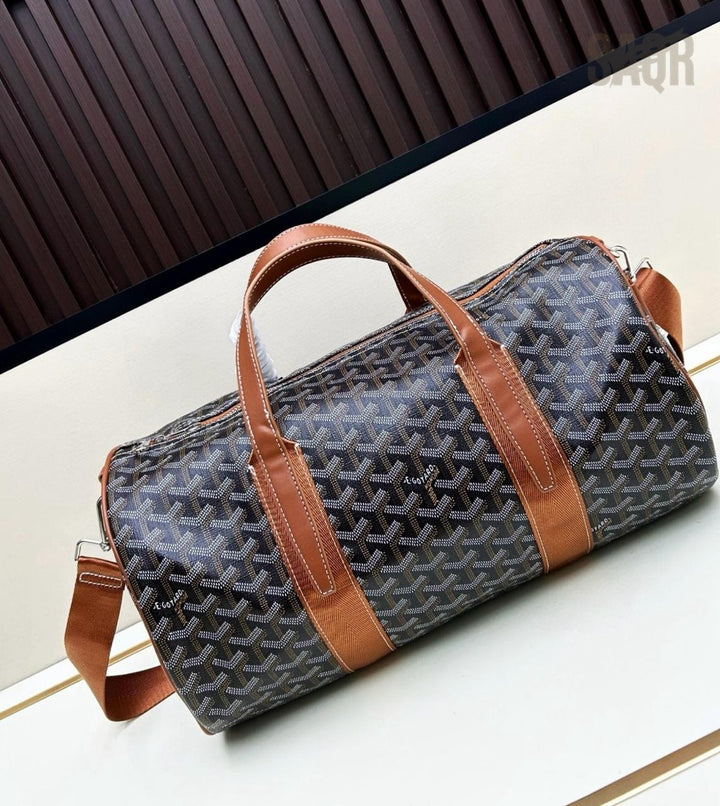 Goyard Boeing 45 Duffel Bag (Black/Tan)