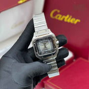 Cartier Watch |  Santos de Cartier Silver Black
