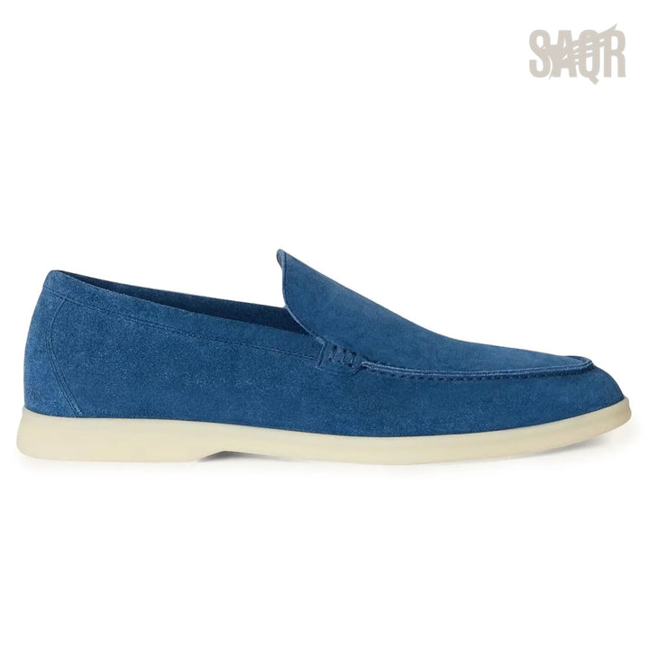 Loro Piana Summer Walk Loafers – Blue - View 1