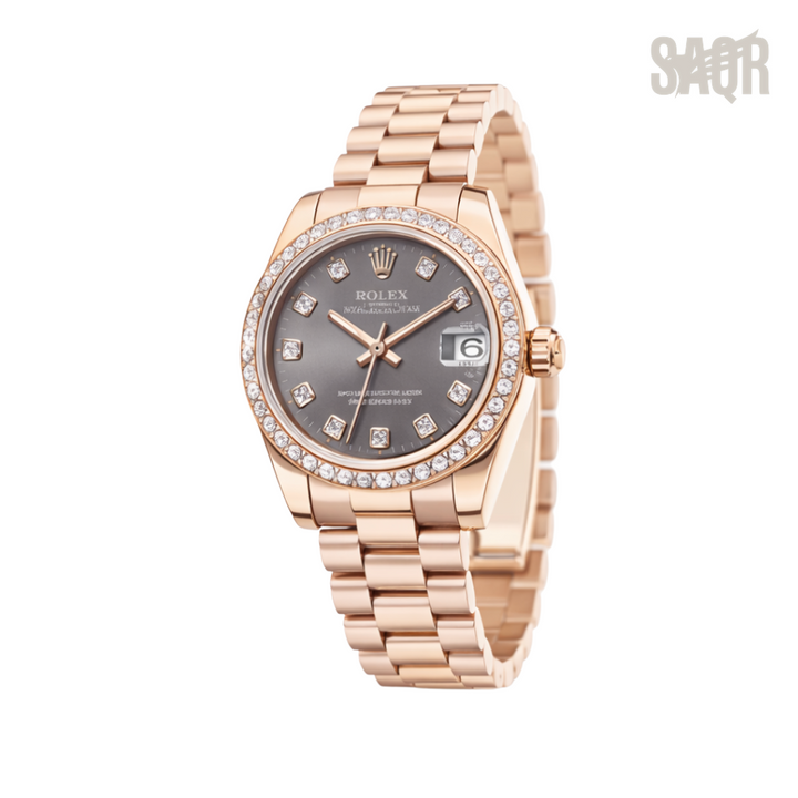 Rolex Watch | Datejust Gold/Grey
