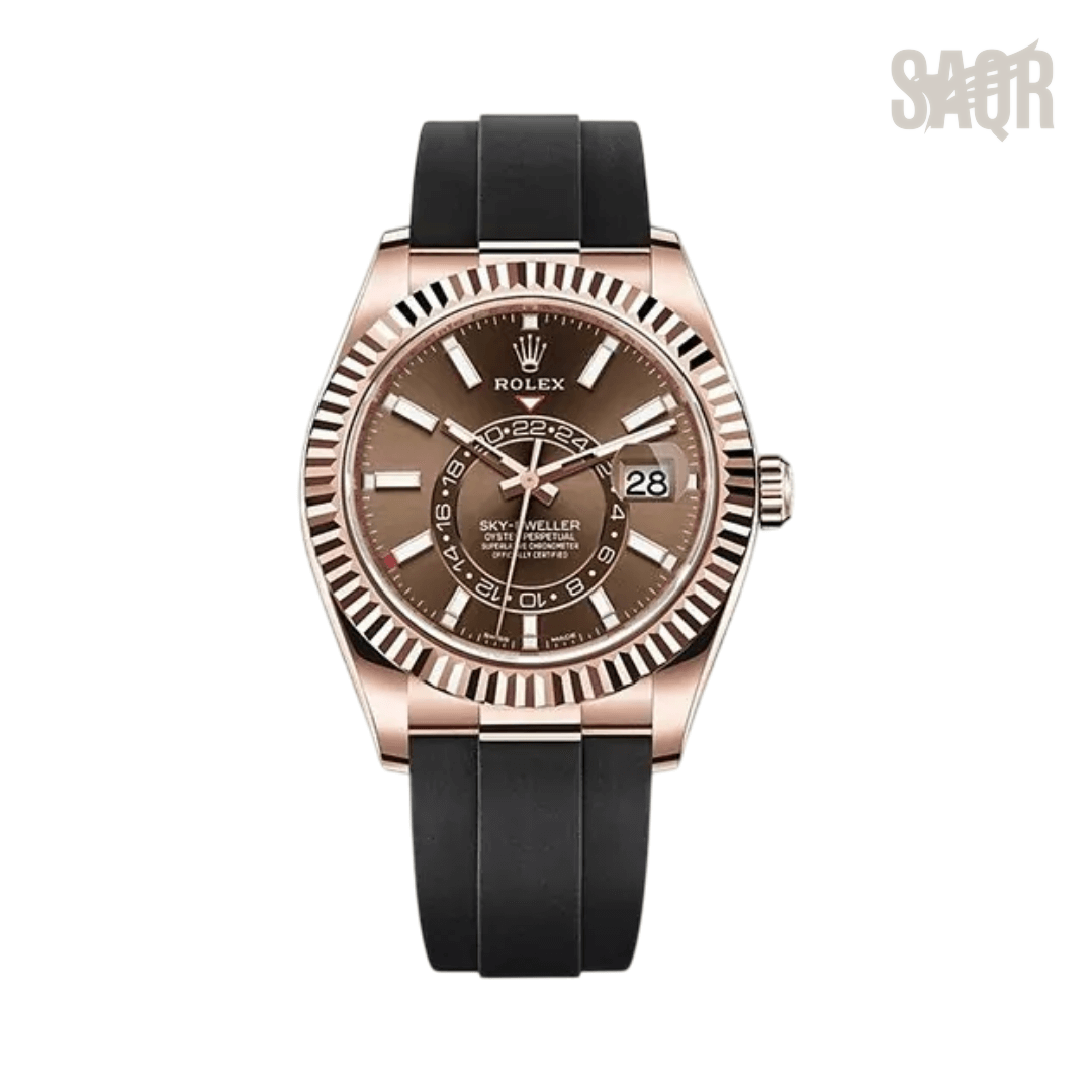 Rolex | Rose Gold Chocolate Dial - Free & Fast UAE Shipping