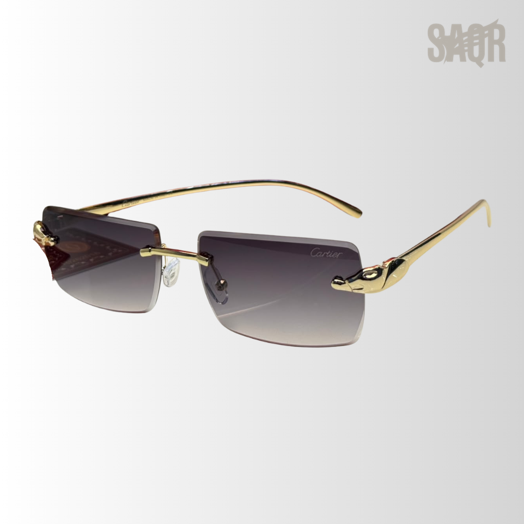 Cartier Sunglasses Rimless Glasses Black-Shade - View 1