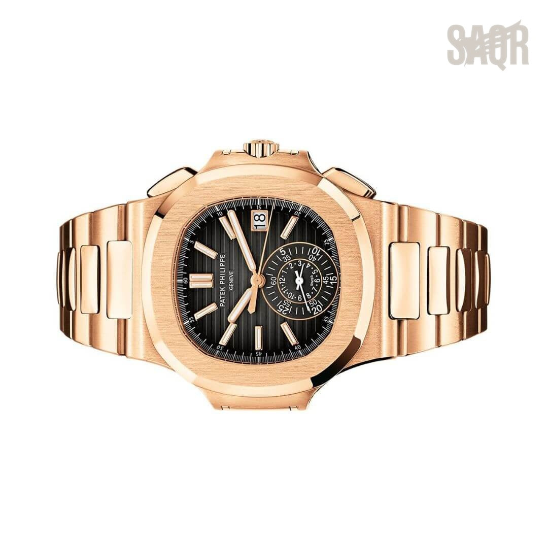 Patek Watch | Nautilus Chronograph Gold Black