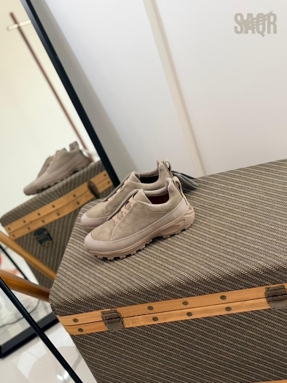 Zegna TerraFlex Smooth Leather Slip-On Sneakers – Espresso Brown Edition