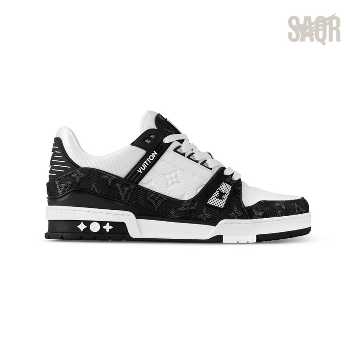 Louis Vuitton LV Trainer Sneakers – Black & White - View 1