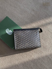 Goyard Pattern Clutch – Grey - View 5