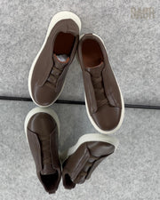 Zegna TerraFlex Canvas Slip-On Sneakers – Sand Edition