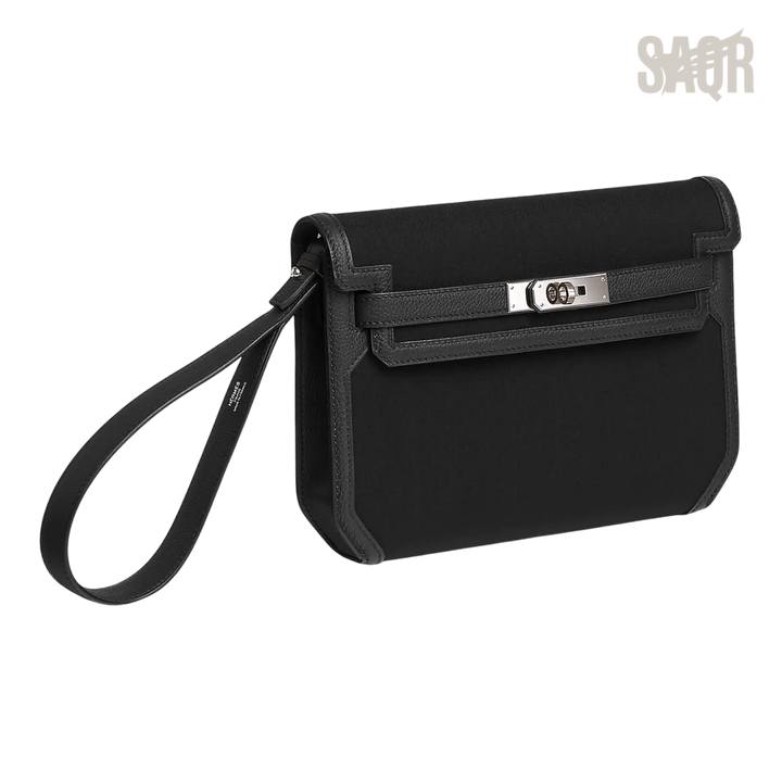 Hermès Depeche 25 Pouch – Noir / Noir - View 2